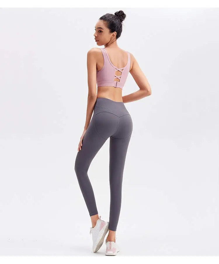 High Waisted Bum Lift Yoga Leggings - Image 7