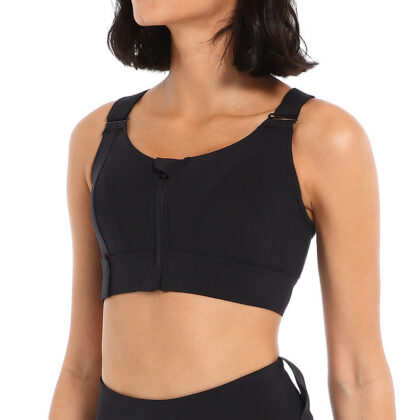 Front Zipper Extra Support Bra