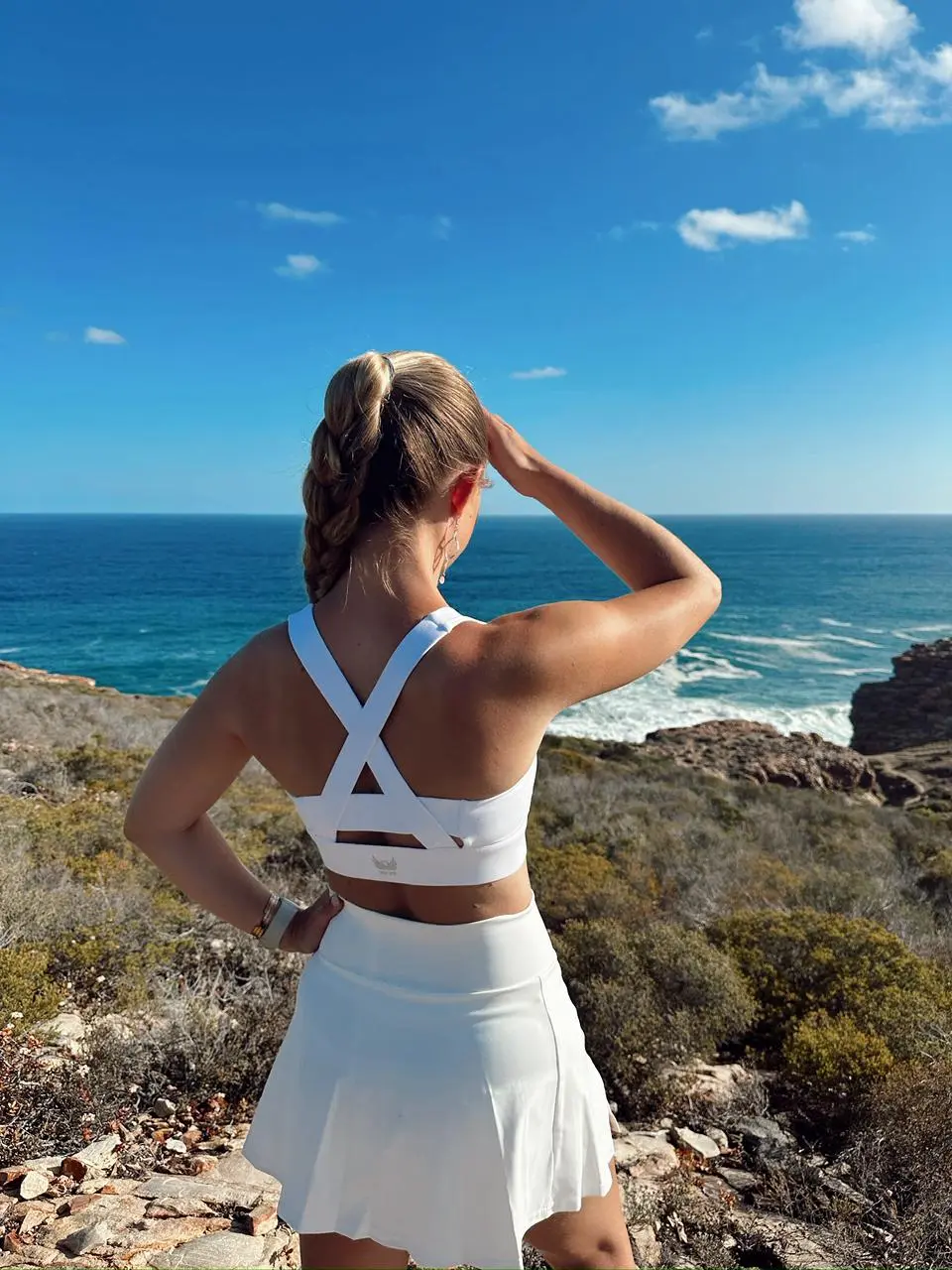 Front Zipper Bra with Cross Over Back