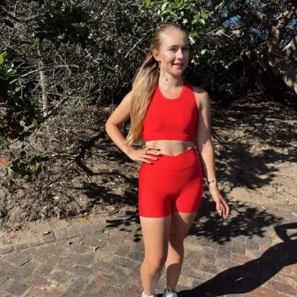 Ribbed Yoga Sports Bra