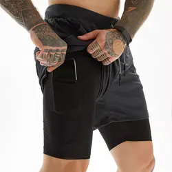 Men's 4-Way Stretch Shorts Black & Grey