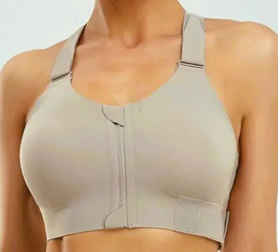 Front Zipper Extra Support Bra